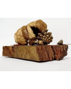 Sculptural multiple wood Oak leaf study No.1
