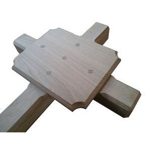 Deluxe ashes marker cross (English oak) Style No.1